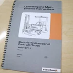 Steinbock Wm 10/13 Electric Forklift Spare Owner Operator Maintenance Manual MK2. Fixed Price $71.25.