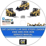 Caterpillar Skid Steer Loader 236B 246B 252B 262B Service Repair Manual. Fixed Price $39.00.