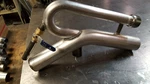 Stainless 2.5" H&b Mining Co. Dry-lander Blaster Suction Nozzle Gold. Fixed Price $210.00.