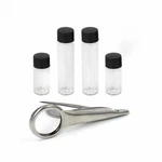 Asr Outdoor 5 Piece Gold Panning Magnifying Tweezers And Dram Vial Combo Kit. Fixed Price $11.39.