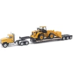 CT681 Day Cab Tractor Lowboy Trailer & Caterpillar 950G Wheel Loader. Fixed Price $24.99.