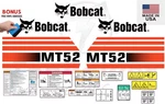Fits Bobcat MT52 Kit Skid Steer / Safety Decals 3M Vinyl Free Shipping. Fixed Price $120.95.