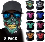 8PCS Gator Face Mask-unisex Reusable Cloth Neck Gaiter Sleeve Sport Ys. Fixed Price $15.48.
