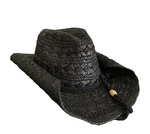 Mg Womens Straw Toyo Cowboy Hat BLACK#8188. Fixed Price $19.50.