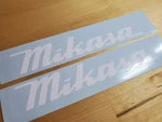 Mikasa Decals Stickers Compactor Roller 6" (2) Gloss White Fast Usa. Fixed Price $14.22.