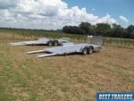 2025 Aluma 8218 Tilt Ss 7X18 Low Car Hauler Trailer Race Ramps Air Dam. Fixed Price $11195.00.