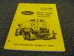 Etnyre 2000 Black Topper Asphalt Distributor Parts Catalog Manual M-101-98R. Fixed Price $122.76.