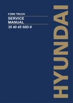 Hyundai 35D-9 40D-9 45D-9 50DA-9 Fork Truck Service Paper Manual. Fixed Price $72.00.