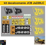 Jcb Js 220LC Decals Stickers Complete Kit First Model. Fixed Price $214.66.