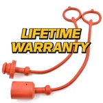 Oem Upgrade Coupler Fitting Red Dust Cap & Plug For 3/8 Iso Kubota Tractor. Fixed Price $12.99.
