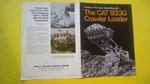 Caterpillar 933G Crawler Loader Sales Brochure, Vintage Earth Moving. Fixed Price $17.96.