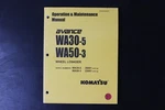 Komatsu WA30-5 WA50-3 Wheel Loader Operation Maintenance Manual SEAM059800T. Fixed Price $29.99.