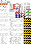 Skyjack SJ4732 Scissor Lift Decal Kit / 3M Vinyl. Fixed Price $138.00.