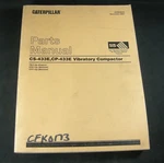 Caterpillar CS-433E CP-433E Vibratory Compactor Parts Manual S/n 7BJ Cfk Cfp. Fixed Price $65.59.