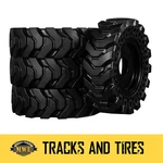 10X16.5 (30X10-16) Set Of Four Solid Skid Steer Tires With Rims Jcb. Fixed Price $2470.00.