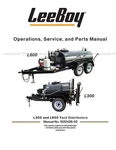 Leeboy L300 L600 Tack Distributor Operations Service Parts Manual. Fixed Price $44.00.