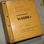 Komatsu WA600-1 Wheel Loader Repair Shop Service Overhaul Manual Book Front End. Fixed Price $75.00.