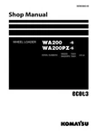 Komatsu WA200-6, WA200PZ-6 Wheel Loader Repair Service Manual Workshop Book. Fixed Price $129.00.