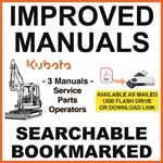 Kubota KX91-2 Excavator Service Repair & Parts Manual Operators -3- Usb. Fixed Price $36.95.