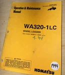 Komatsu WA320-1LC Wheel Loader Owner Operator Operation Maintenance Manual 1994. Fixed Price $41.37.
