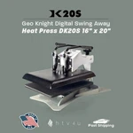 Geo Knight DK20S 16" X 20" Swing-away Heat Press. Fixed Price $1850.00.