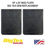 Big Tex 0EM 19" 24" Heavy Trailer Rubber New Replacement. Fixed Price $59.00.