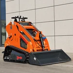 Free Ship 24HP Mini Skid Steer Loader Crawler Track Standing With 42''BUCKET. Fixed Price $5665.00.