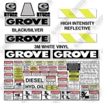 Fits Grove Rt 522 Decal Kit Crane- 7 Year Outdoor 3M Vinyl!. Fixed Price $424.95.