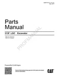 Caterpillar 313F Lgc Excavator Parts Catalog Manual Ser HDK1-UP CNW1-UP. Fixed Price $145.00.