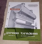 1959 Niagara Press Brakes Series 90 Thru 1500 Tons Sales Catalog Brochure. Fixed Price $29.99.