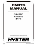 Hyster R30XMS2 (D174) Electric Forklift Parts Catalog Manual Pdf Usb. Fixed Price $34.99.