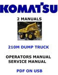 Komatsu 210M Dump Truck Operators Service Repair Owners Shop Manual Pdf Usb. Fixed Price $35.00.