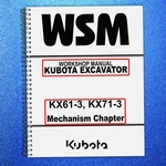 Kubota KX61-3 KX71-3 Excavator Workshop Manual Mechanism Chapter Coil Binder. Fixed Price $33.96.