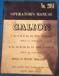 Galion Matic Roller Compactor Operation & Maintenance Manual Book. Fixed Price $19.99.
