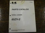 Kawasaki 65ZV-2 Wheel Loader Factory Parts Catalog Manual Book. Fixed Price $97.97.