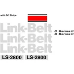 Link-belt LS-2800 Excavator Decal Set W/ 24' Of Stripe. Fixed Price $359.99.