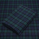 Blue And Green Blackwatch Tartan Plaid Flannel Fabric - 60" Wide By The Yard. Fixed Price $144.95.