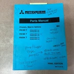 Mitsubishi FB16KT FB18KT FB20KT Parts Manual Book Catalog List Fork Lift Truck. Fixed Price $69.99.