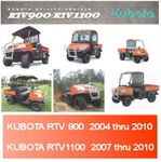 Kubota Rtv 1100-900 Factory Digital Service Manual 2004 Thru 2010 Computer Cd. Fixed Price $12.97.