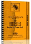 Allis Chalmers 2900 Mark Diesel Engine Parts Manual (AC-P-2800 Eng+). Fixed Price $50.99.