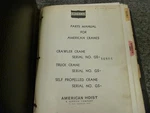 American Models & 5299-C Lattice Boom Crawler Crane Parts Catalog Manual. Fixed Price $128.34.