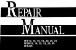 Toyota 7FBH18, 7FBH20, 7FBH25, 7FBJ35 Forklift Service Repair Manual Pdf. Fixed Price $39.99.