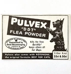 1947 Print Advertisement Pulvex Dog Flea Powder Scottish Terrier Pet Supply E8G. Fixed Price $18.74.