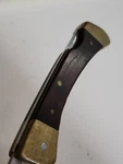Imperial Frontier 4515 Lockback Pocketknife Wood/brass Clip Point Plain Blade. Fixed Price $20.00.