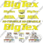Fits Big Tex 14GN Kit Dual Trailer Decals - 7 Year Outdoor 3M Vinyl!. Fixed Price $154.95.