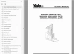 Yale NDR030DA, NR035/040DA A295 Forklift Shop Service Repair Manual On Cd. Fixed Price $39.95.