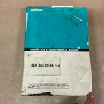 Kobelco SK140SR LC-5 Operators Manual Excavator Hydraulic Operation Maintenance. Fixed Price $59.99.