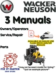 Wacker Neuson PTS4V Pump Operators Service Parts Repair Shop Manual Pdf Usb. Fixed Price $30.00.