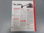 Gradall Xl 3300-3 Excavator 4 Page Brochure. Fixed Price $20.00.
