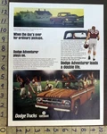 1967 Dodge Adventurer Pick-up Sport Football Player Game Chrysler Truck 35506. Fixed Price $24.95.